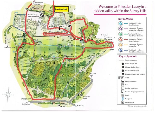 Polesden_Route_Map_Cheering_Points